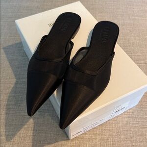 Black Pointed Toe Mules (Never Worn!)